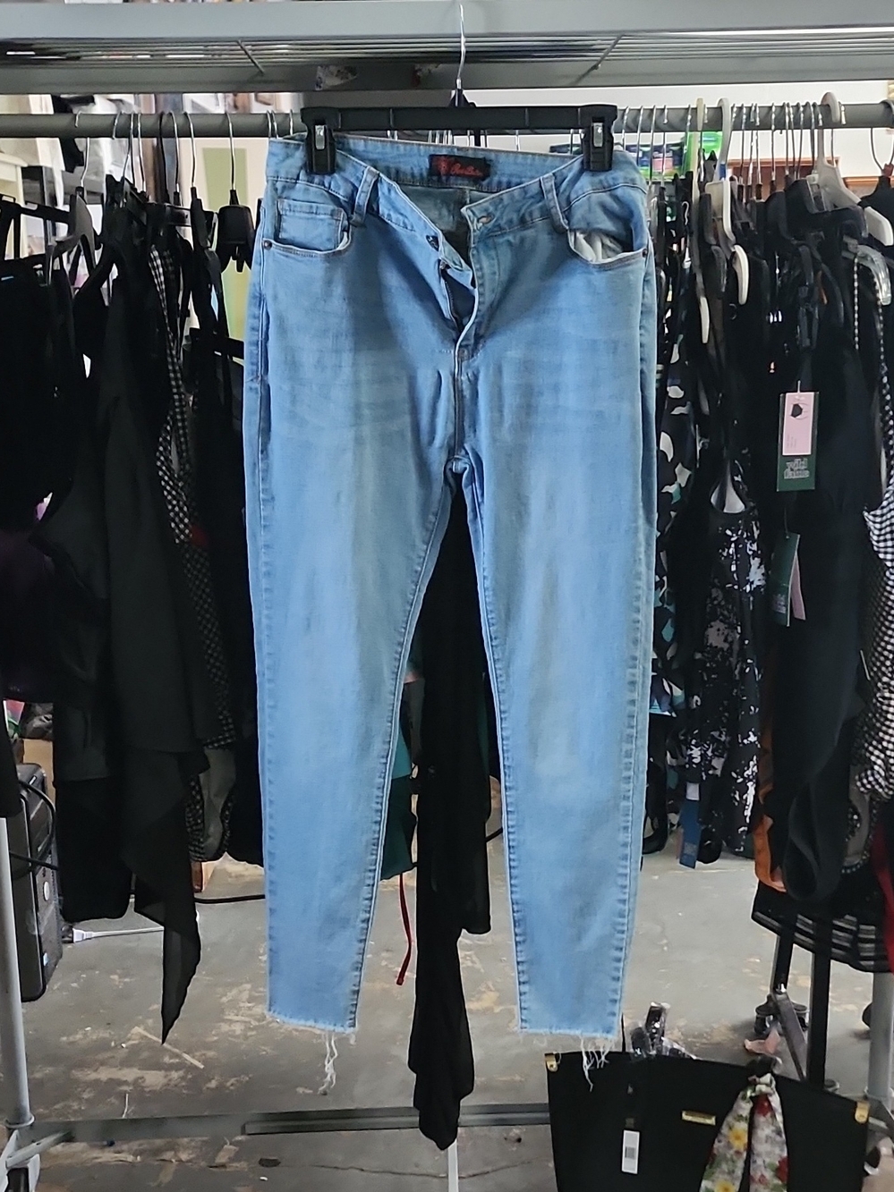 Women's Light Blue High-Rise Skinny Jeans